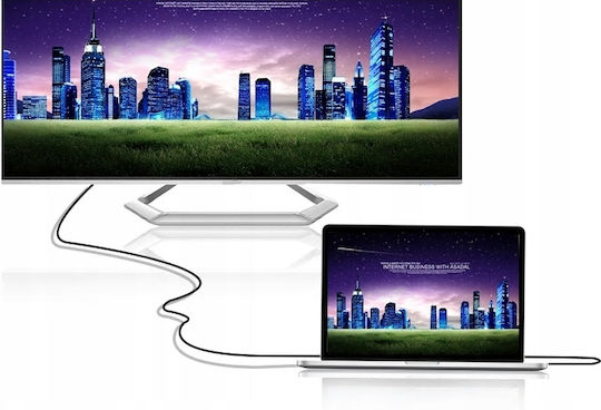 Kabel HDMI-Stecker - USB-C-Stecker 2m Gray
