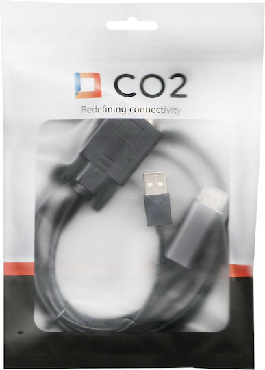 Kabel HDMI-Stecker - VGA-Stecker 3m Gray