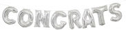 Folienballons verschiedene Buchstaben Silber 82 cm Typ K