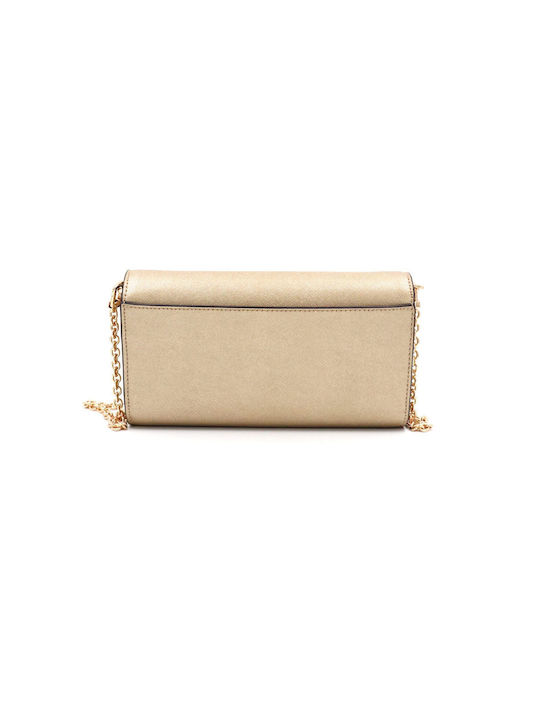 Logo Leather Women's Bag Crossbody Gold