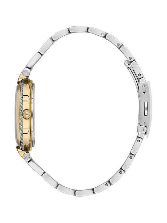 Beverly Hills Polo Club Crystals Uhr mit Silber Metallarmband