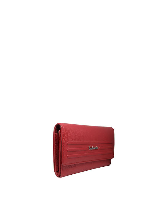 Guy Laroche Large Leather Women's Wallet with RFID Red