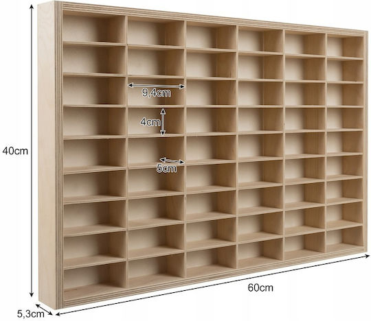 Παιδικό Ράφι Τοίχου Μπεζ 60x5.3x40εκ.