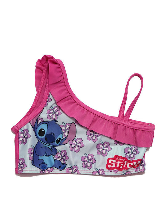 Disney Lilo & Stitch Παιδικό Μαγιό Μπικίνι Βεραμάν-Ροζ