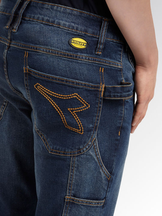 Utility Diadora Pant Work Trousers Jeans Gray