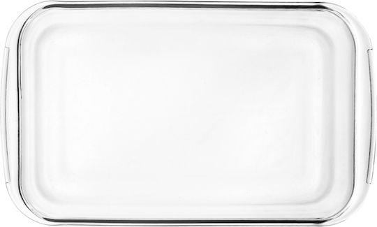 Ibili Rectangular Vas de Gătit Rezistent la Căldură Sticlă cu Capac 1600ml 1buc