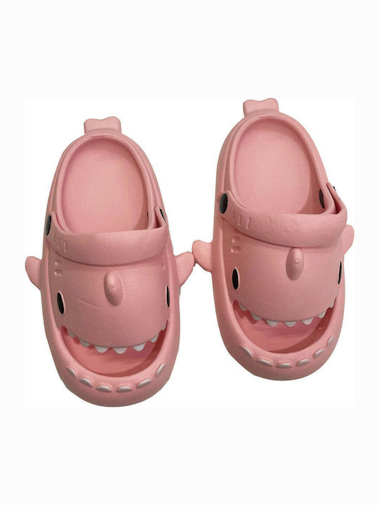 Shark Kids Beach Shoes Pink