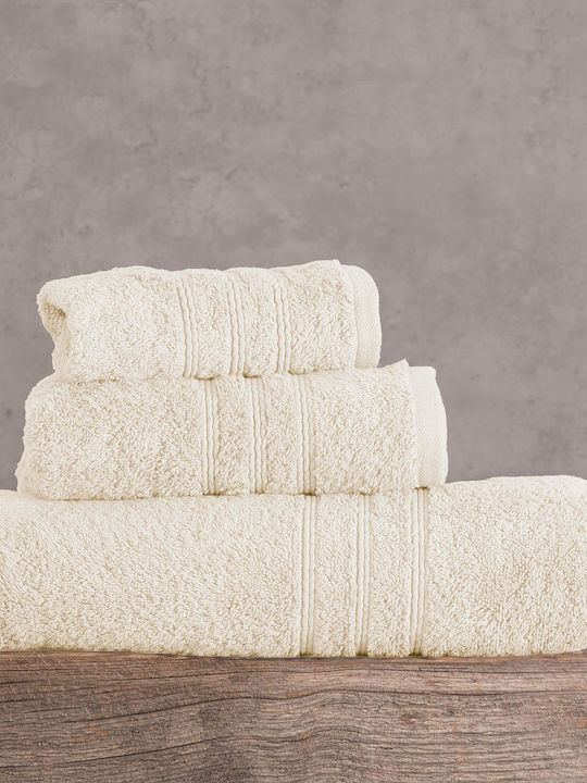 Rythmos Bath Towel Set 3pcs Aria Mocha Weight 600gr/m²