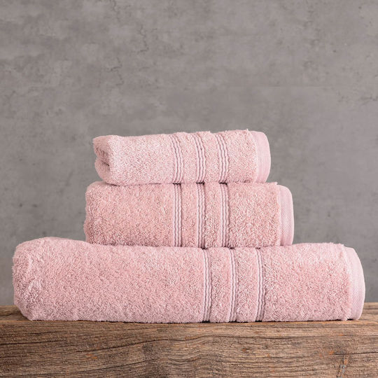 Rythmos Bath Towel Set 3pcs Aria Mocha Weight 600gr/m²