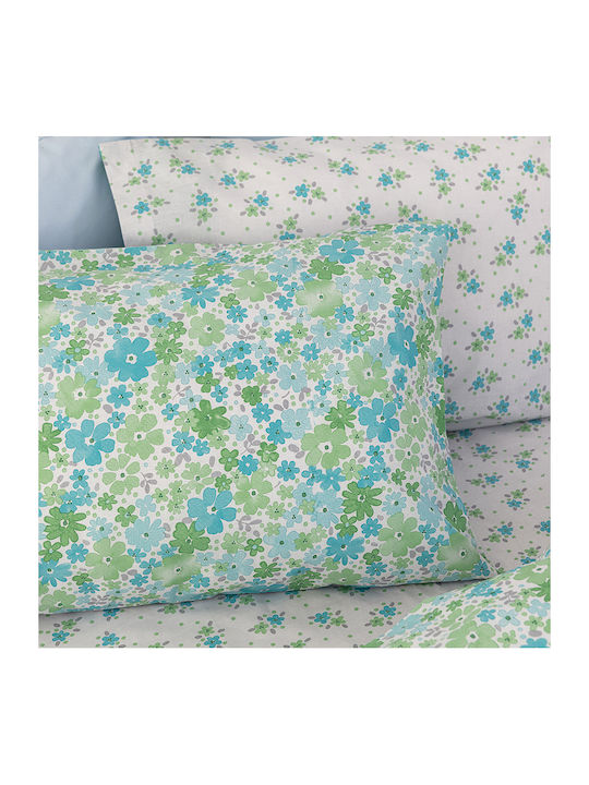 Palamaiki Fashion Life Fl6232 Σετ Σεντόνια Μονά με Λάστιχο 110x200+30εκ. Πράσινο (3τμχ)