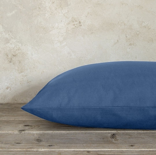Nima Bettlaken Super-Doppel mit Gummiband 165x205+35cm. Unicolors Dark Denim
