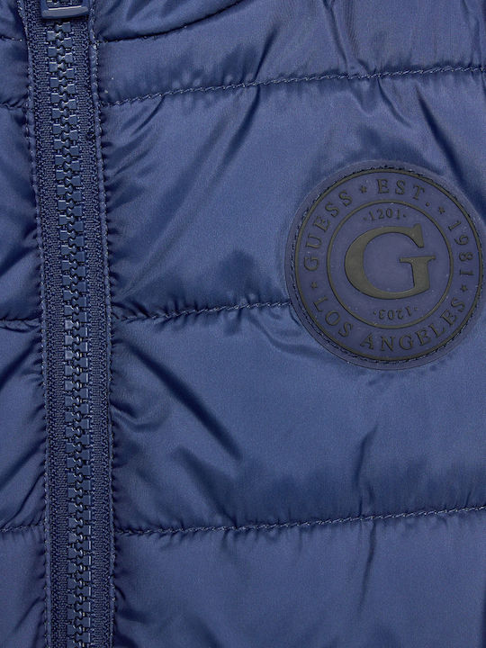 Geacă Matlasată Fără Mâneci Pentru Copii Cave Blue