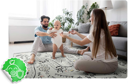 Nukido Χαλάκι Δραστηριοτήτων Γαλάζιο 200x180cm Πάχους 10mm