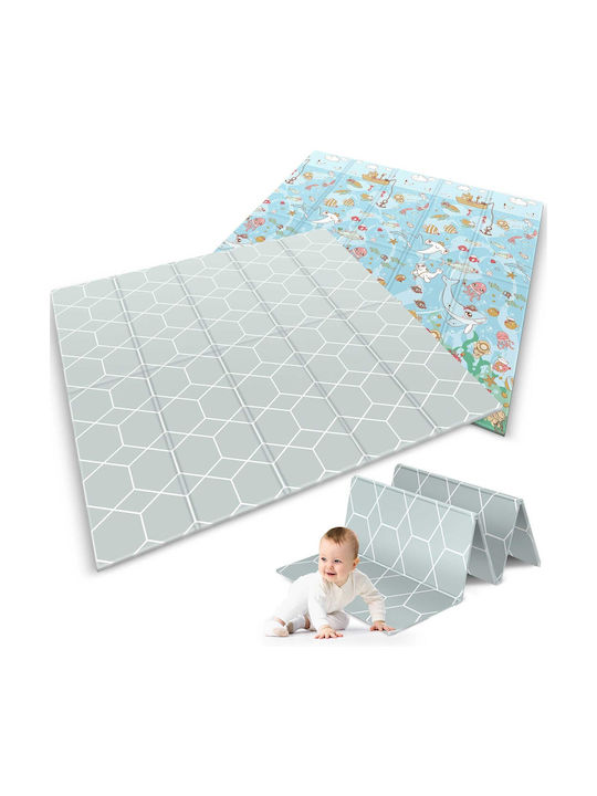 Nukido Spielmatte Hellblau 200x180cm Dicke 10mm