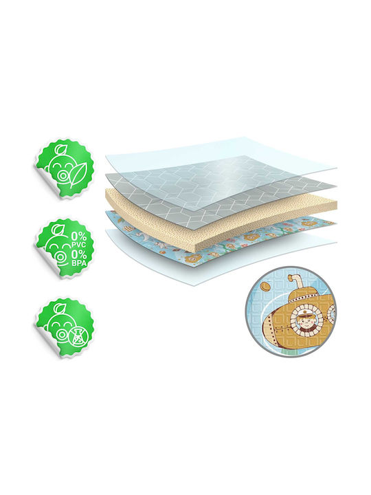 Nukido Spielmatte Hellblau 200x180cm Dicke 10mm