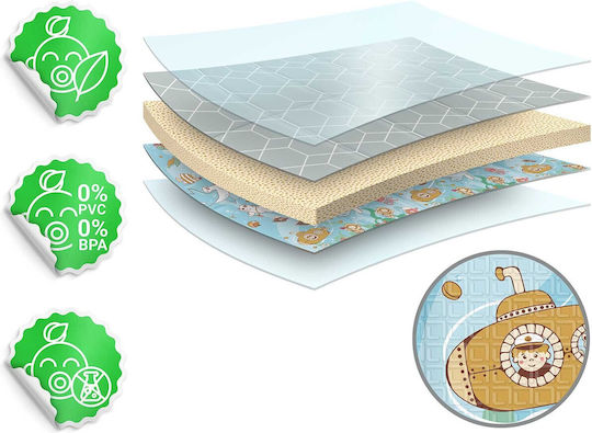 Nukido Activity Mat Albastru deschis 200x180cm Thickness 10mm