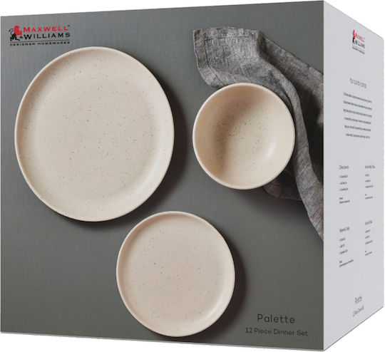 Maxwell & Williams Σερβίτσιο Πιάτων Κεραμικό Μπεζ 12τμχ 9315121869247 Maxwell & Williams Σερβίτσιο Πιάτων Κεραμικό Μπεζ 12τμχ 9315121869247