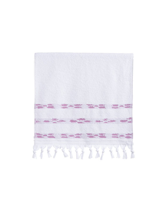 Nef-Nef Homeware Facecloth Garnet 50x90cm Garnet White Weight 500gr/m²