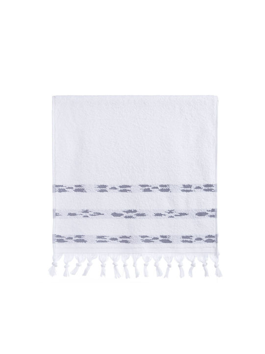 Nef-Nef Homeware Facecloth Garnet 50x90cm Garnet White Weight 500gr/m²