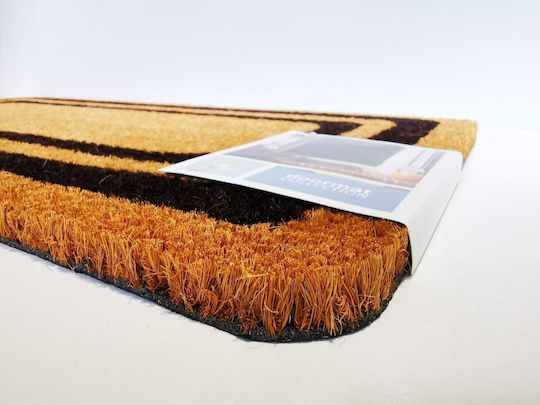 Fußmatte aus Kokosnussfasern Braun 60x33cm Dicke 15mm