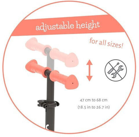 Chillafish Kinderroller Scotti 3-Rad Flamingo