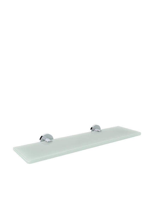 Verdi Wall Mounted Bathroom Shelf Glass 60x60x12.5cm Blue