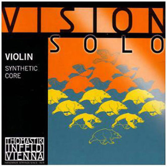 Thomastik Σετ Synthetic Core Χορδών για Βιολί 4/4 Vision Solo Violin Medium 4/4 Set