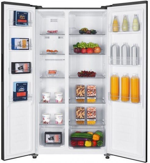 Frigider tip dulap 442lt Total NoFrost Î177xL90xA59cm. Negru -427-SBS-03/N