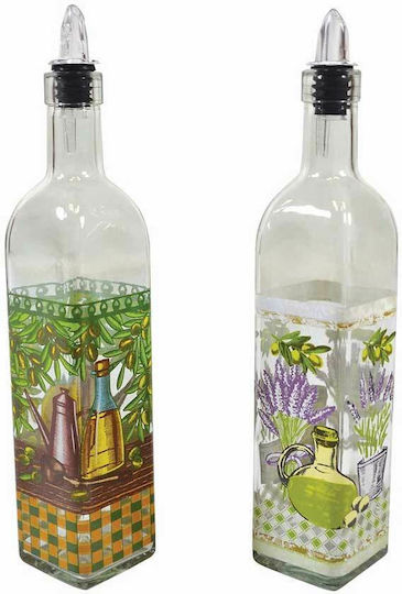 Sidirela Lavendel Ölkanne Glas mit Ausgießer 500ml