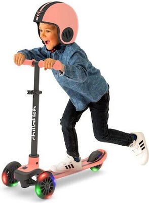 Chillafish Kids Scooter Scotti Glow 3-Wheel Glow Flamingo