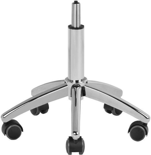 Salon Stools Τροχήλατο Σκαμπό Μαύρο