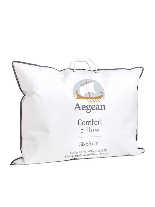 Αιγαίον Μαξιλάρι Ύπνου Microfiber 51x66cm