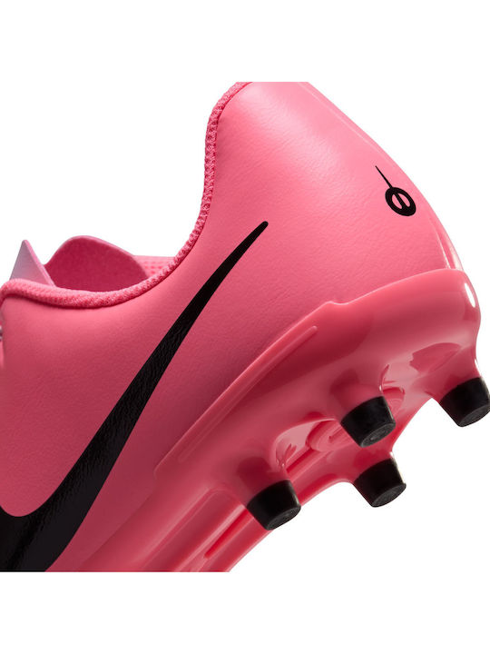 Tiempo Legend 10 Club Kids Molded Soccer Shoes Pink