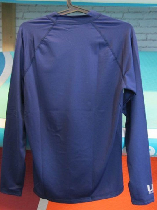 Aropec UPF 50+ Men Long Sleeve Sun Protection Shirt Blue