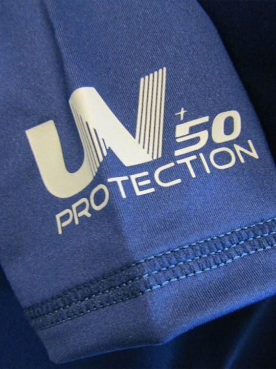 Aropec UPF 50+ Men Long Sleeve Sun Protection Shirt Blue