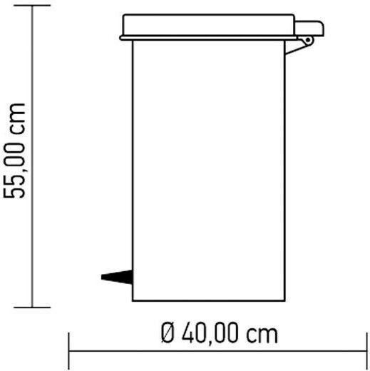 Cyclops Πλαστικός Καφέ 35lt Cyclops Πλαστικός Καφέ 35lt