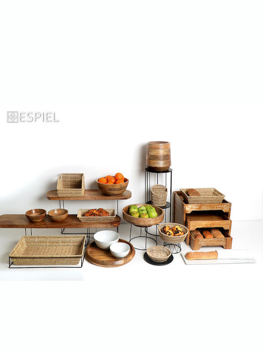 Espiel Bread Box Wicker Beige 28x20x7cm