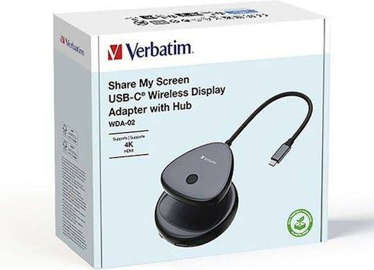 Verbatim Usb-c Share My Screen 4k Transmițător Wireless 32147