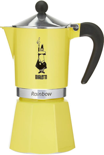 Bialetti Stovetop Espresso Pot 6 Cups Brown