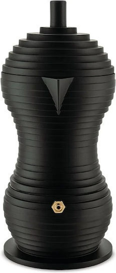 Alessi Stovetop Espresso Pot 1 Cups Black