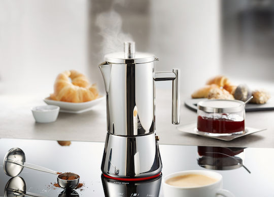 Gefu Nando Μπρίκι Espresso 6cups Inox Γκρι