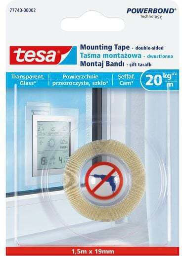 Bandă adezivă de montaj Tesa transparentă 19mm X 1,5m H7774002 Bandă adezivă de montaj Tesa transparentă 19mm X 1,5m H7774002