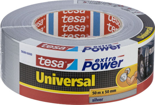 Tesa Extra Power Universal Αυτοκόλλητη Υφασμάτινη Ταινία Γκρι 25mx50mm