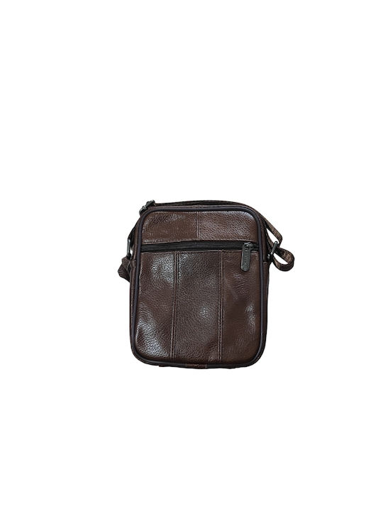 G.M Leather Men's Bag Shoulder / Crossbody Brown