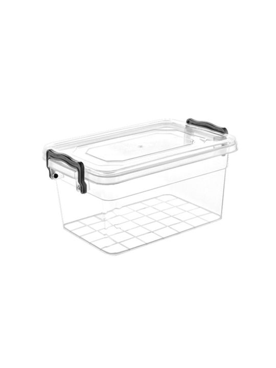 Happy House Plastic Storage Box with Lid Transparent 43x28x19cm 1pcs