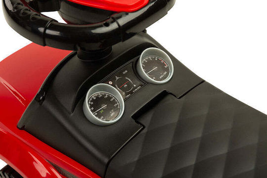 Caretero Riding Sport Car Αυτοκινητάκι Ride On με Χειρολαβή για 12+ μηνών με Ήχους Κόκκινο