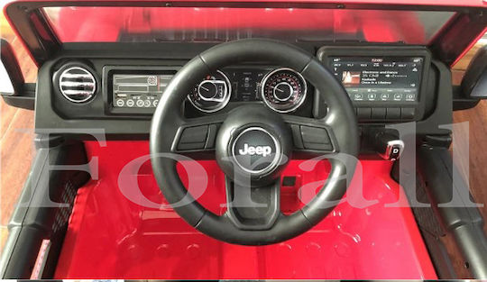Wrangler Rubicon Două Locuri Cu Telecomandă Licențiat 12 Volți Roșu