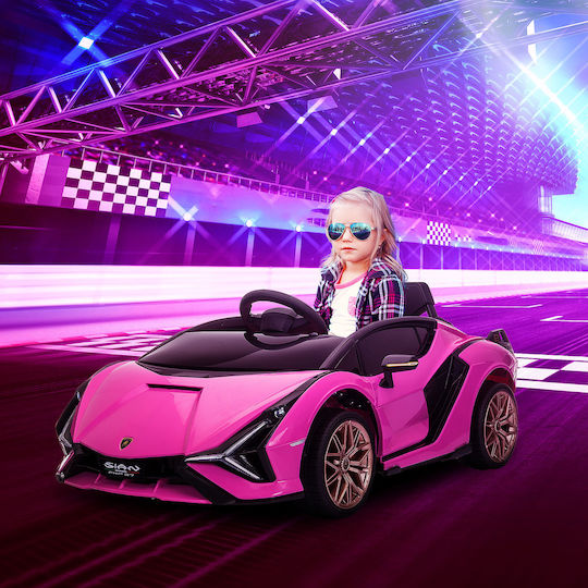 Lamborghini Μονοθέσιο με Τηλεκοντρόλ Licensed 12 Volt Ροζ