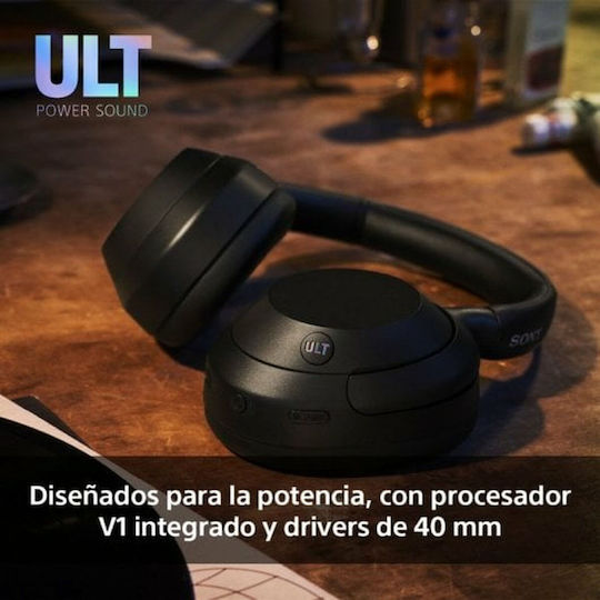 Sony ULT WEAR Wireless / Wired Over Ear Headphones with 30 Hours Playing Time and Quick Charge Black