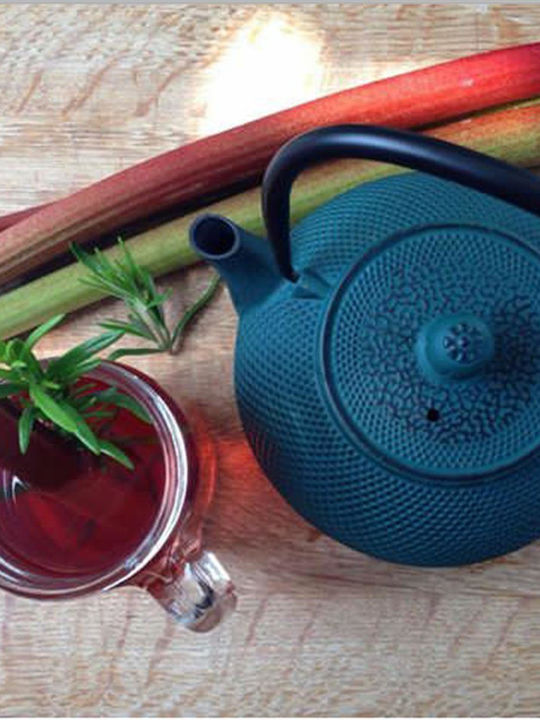 Ibili Cast Iron Teapot with Filter Blue 1200ml